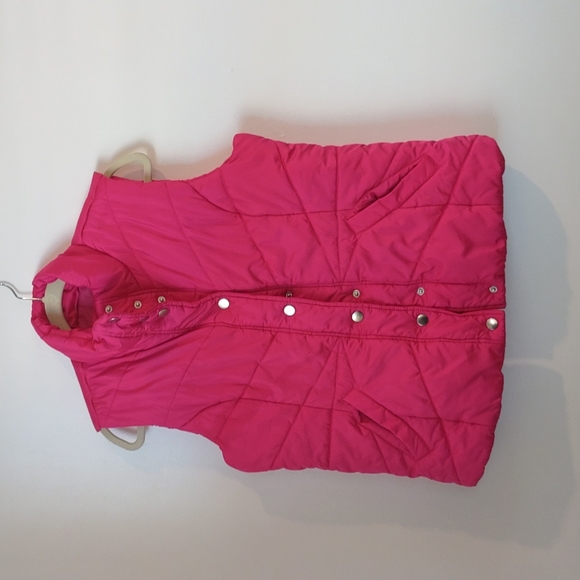 Pink Athletech Sleeveless Puffer Jacket Size M - Picture 1 of 13
